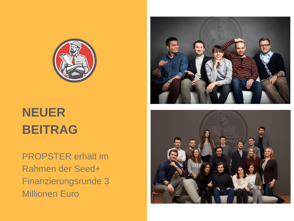 3 Millionen Euro Investment für PROPSTER im Rahmen der Seed+ Runde